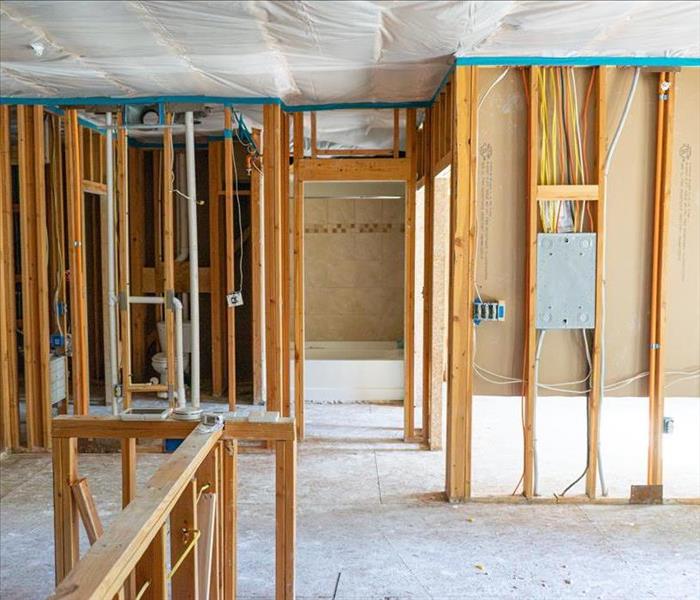 Demo and reconstruction after house fire